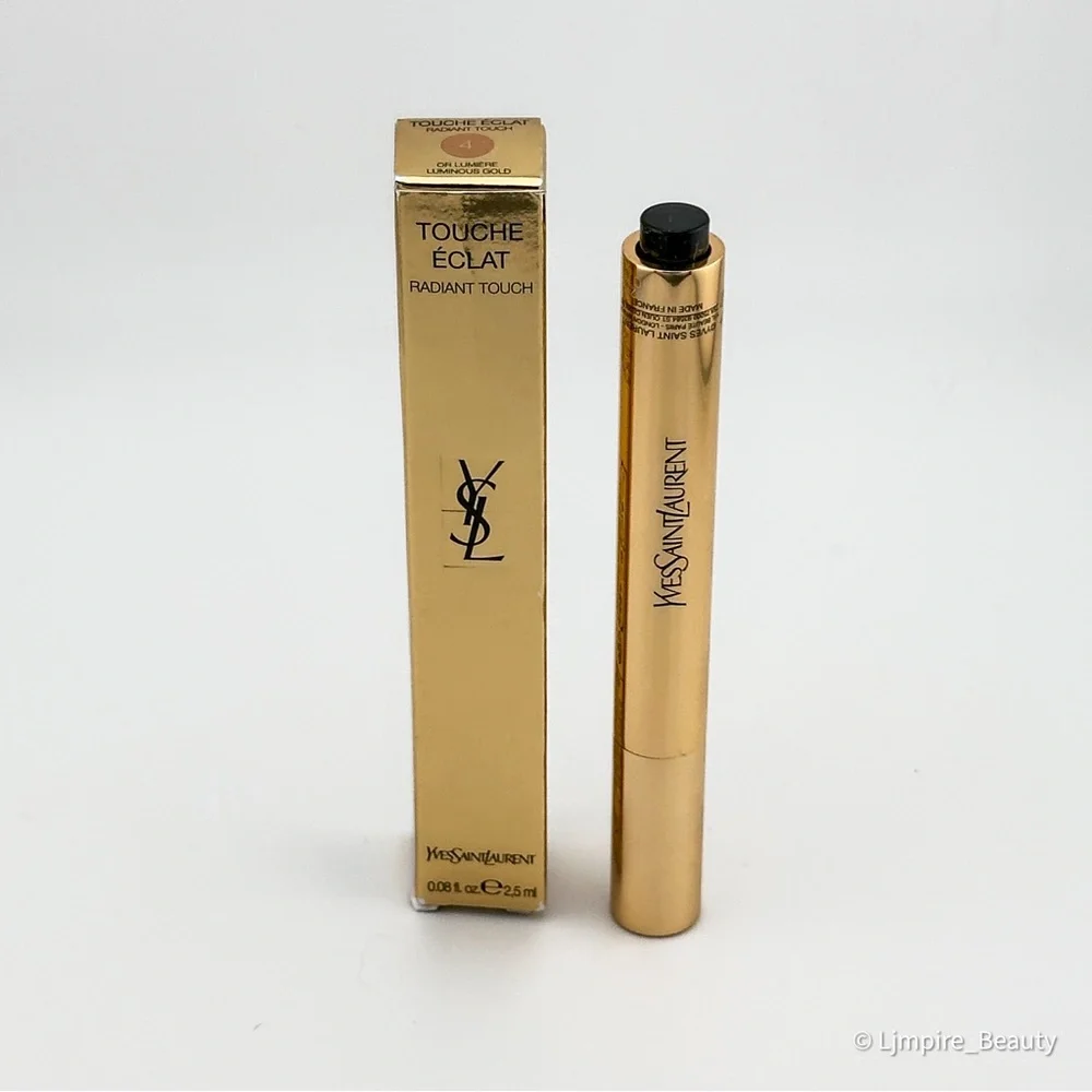 🆕 YVES SAINT LAURENT Touche Éclat Radiant Touch in 4 Luminous Gold NIB